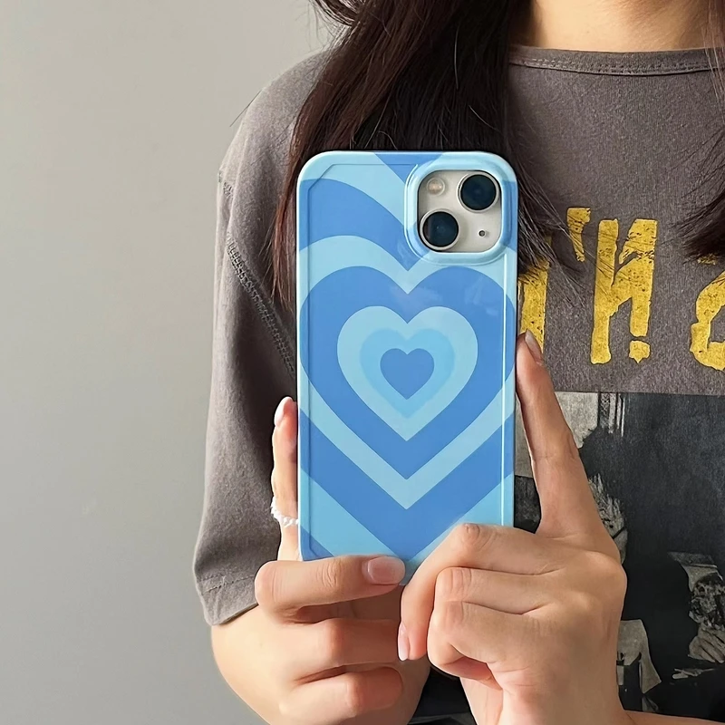 Ins Cute Blue Gradient Love Heart Pattern Korea Phone Case For iPhone 13 12 11 Pro Xs Max Xr X 7 8 Puls Soft Silicone Cover
Ins Cute Blue Gradient Love Heart Pattern Korea Phone Case For iPhone 13 12 11 Pro Xs Max Xr X 7 8 Puls Soft Silicone Cover