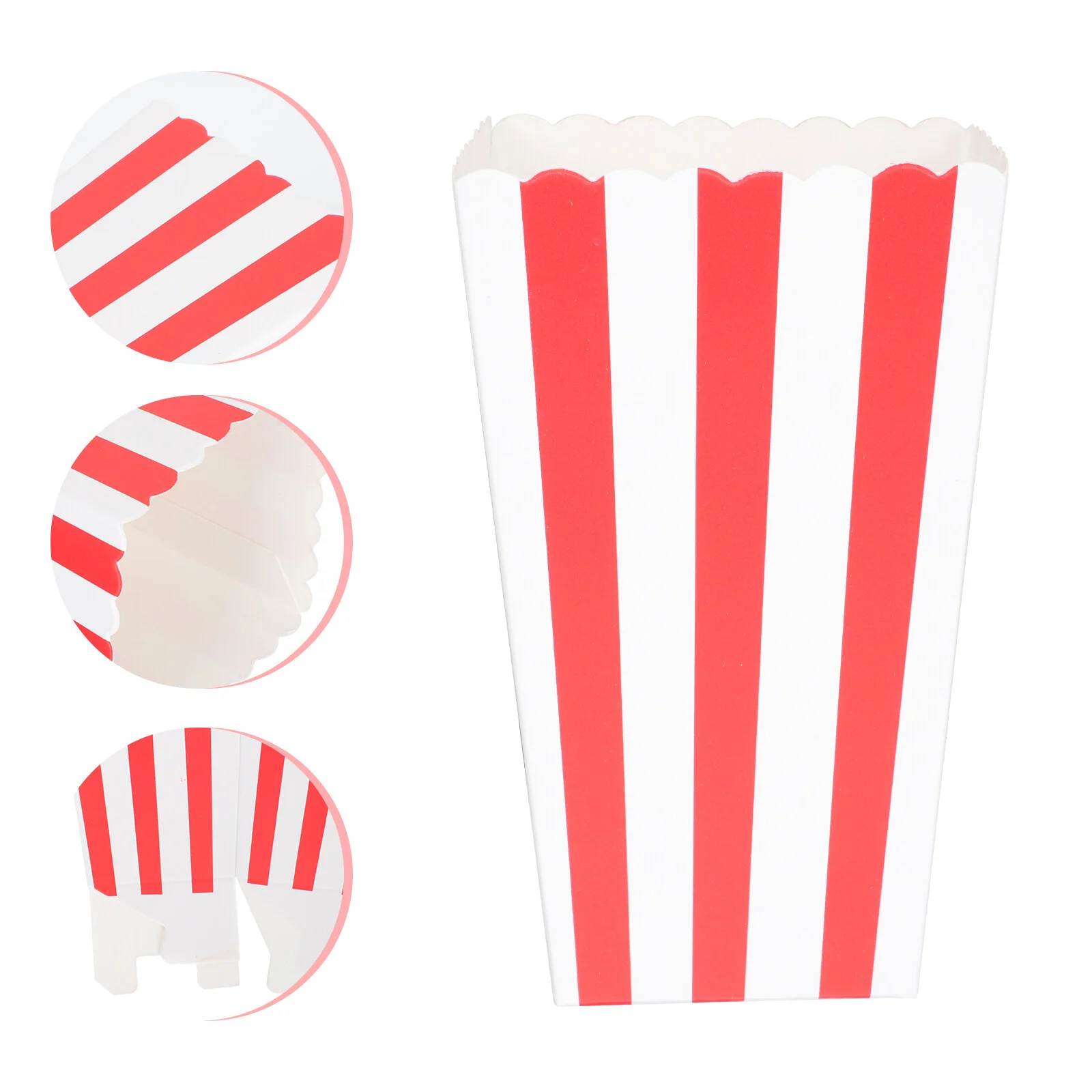 

French Fries Box Party Snack Container Popcorn Bucket Portable Serving Fried Food Containers Buckets Movie Night Paper
