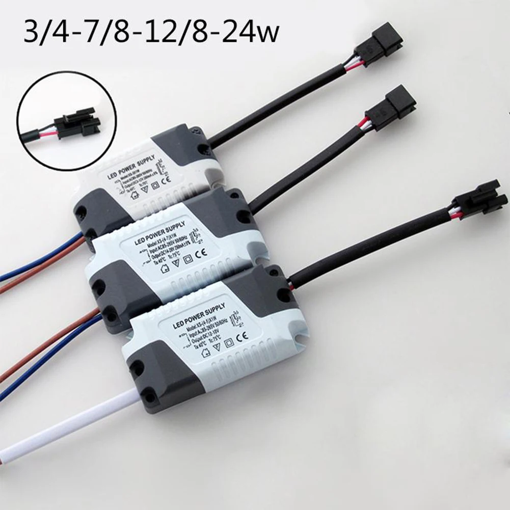 LED Driver Lighting Transformer 3W-24W AC85-265V 240/250/280MA LED Power Supply For Ceilling Lamp LED Strip
LED Driver Lighting Transformer 3W-24W AC85-265V 240/250/280MA LED Power Supply For Ceilling Lamp LED Strip