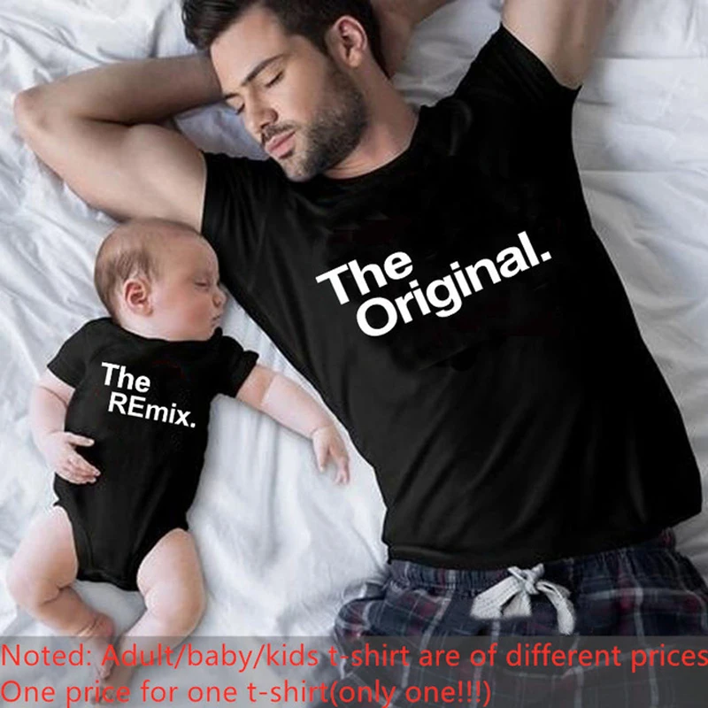 The Original Remix Family Matching Outfits Daddy Mom Kids T-shirt Baby Bodysuit Family Look Father Son Clothes Father's Day Gift
The Original Remix Family Matching Outfits Daddy Mom Kids T-shirt Baby Bodysuit Family Look Father Son Clothes Father's Day Gift