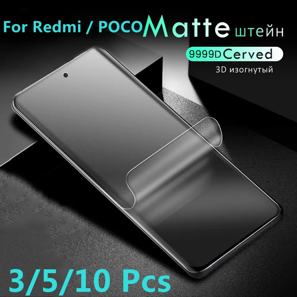 3/5/10 шт. матовая игровая Гидрогелевая пленка для POCO M3 M4 X3 X4 F3 Pro 5G Xiaomi Redmi Note 11 10 9 8 9S 10S 11S, мягкая защитная пленка для экрана
3/5/10 шт. матовая игровая Гидрогелевая пленка для POCO M3 M4 X3 X4 F3 Pro 5G Xiaomi Redmi Note 11 10 9 8 9S 10S 11S, мягкая защитная пленка для экрана