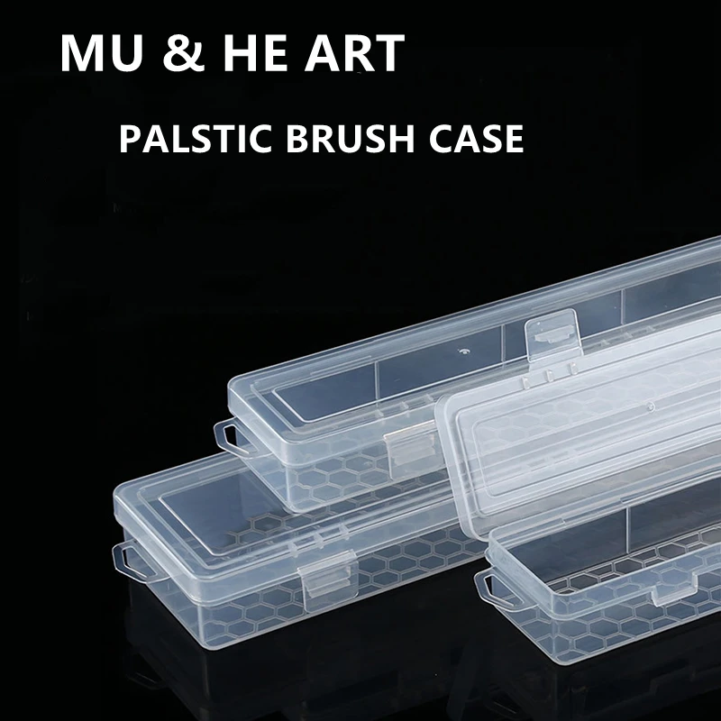 Pen Box Watercolor Acrylic Oil Painting Brush Container Thick Transparent PP Plastic Storage Case 1PC MU HE ART 
Pen Box Watercolor Acrylic Oil Painting Brush Container Thick Transparent PP Plastic Storage Case 1PC MU HE ART