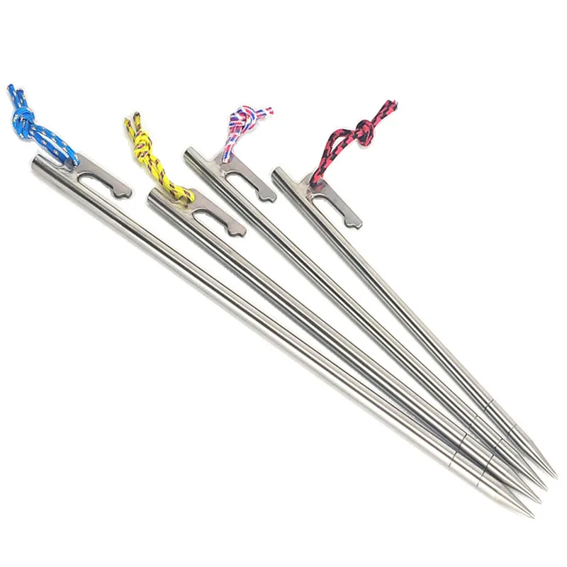 Mackwalker 1 Piece Light Weight Titanium Alloy TC4 Tent Nail Pegs Tent Stakes Camping Tent Stakes for Camping 
Mackwalker 1 Piece Light Weight Titanium Alloy TC4 Tent Nail Pegs Tent Stakes Camping Tent Stakes for Camping