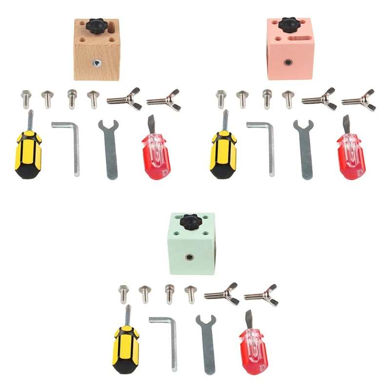 Kids Mini Square Wooden Screw Driver Learn To Twist Screws Nuts Teaching Aids Early Education Toys
Kids Mini Square Wooden Screw Driver Learn To Twist Screws Nuts Teaching Aids Early Education Toys