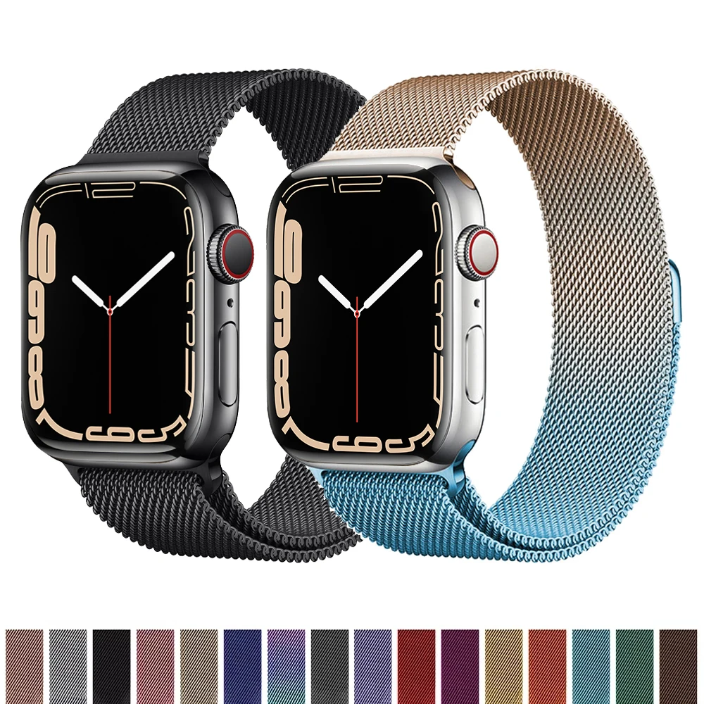 Metal Strap For Apple watch band 44mm 40mm 42mm 38mm 49mm 44 mm bracelet magnetic loop iWatch Series 7 3 6 se ultra 8 41mm 45mm
Metal Strap For Apple watch band 44mm 40mm 42mm 38mm 49mm 44 mm bracelet magnetic loop iWatch Series 7 3 6 se ultra 8 41mm 45mm