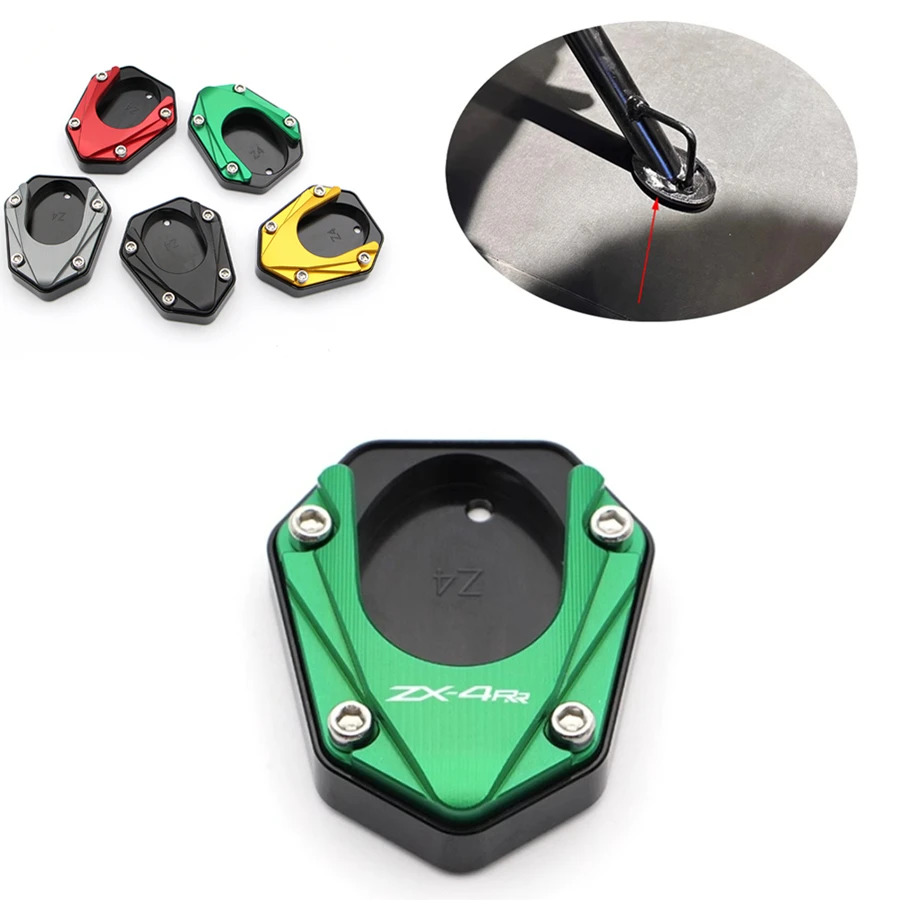Motorcycle Side Stand Pad for KAWASAKI ZX-4R ZX4RR 2023 Parking Rack Enlarged Base CNC Aluminium Modification Accessories
Motorcycle Side Stand Pad for KAWASAKI ZX-4R ZX4RR 2023 Parking Rack Enlarged Base CNC Aluminium Modification Accessories