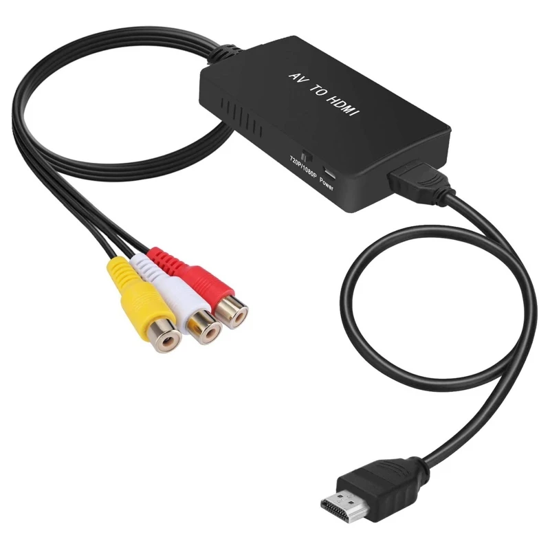 1080P PAL/NTSC RCA to HDMI-compatible Adapter Video Converter Box Compatible withXbox/PS3/STB/Blue-Ray DVD Player
1080P PAL/NTSC RCA to HDMI-compatible Adapter Video Converter Box Compatible withXbox/PS3/STB/Blue-Ray DVD Player