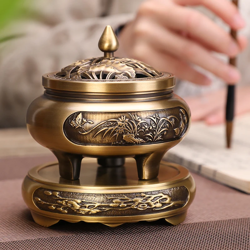 Медная курильница Xuande для ароматерапии
Медная курильница Xuande для ароматерапии
