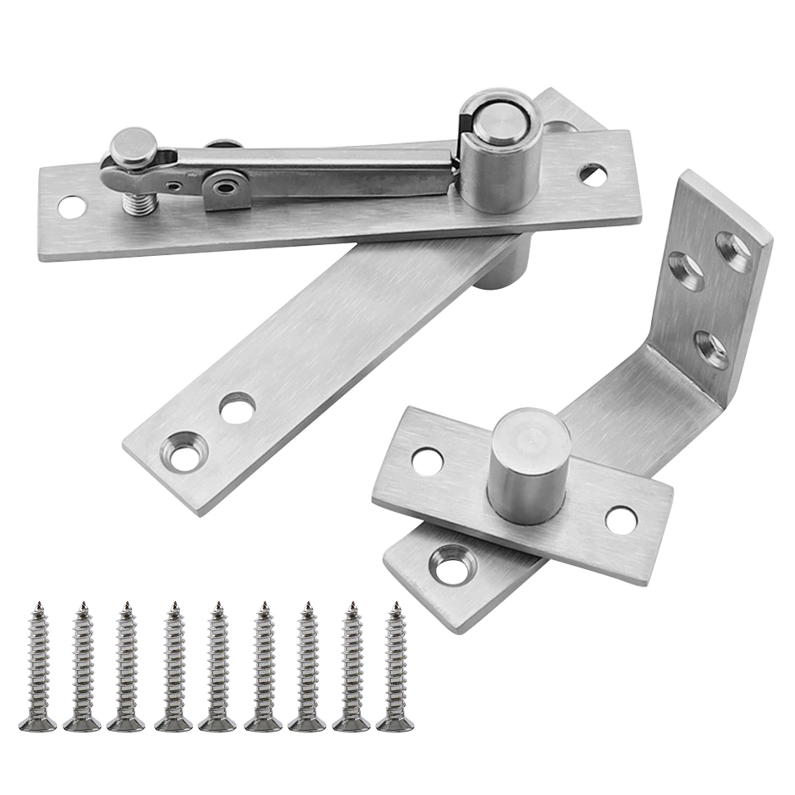 Home Pivot Hinge Shaft Counterbore Design Silver Tone Stainless Steel 360 Degree Rotation Cabinet For Door Easy Install Hardware
Home Pivot Hinge Shaft Counterbore Design Silver Tone Stainless Steel 360 Degree Rotation Cabinet For Door Easy Install Hardware