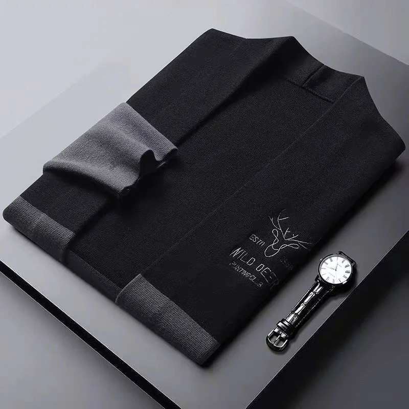 high-quality Luxury antler embroidery sweater cardigan for men in spring and autumn new fashion casual versatile knitting coat
high-quality Luxury antler embroidery sweater cardigan for men in spring and autumn new fashion casual versatile knitting coat