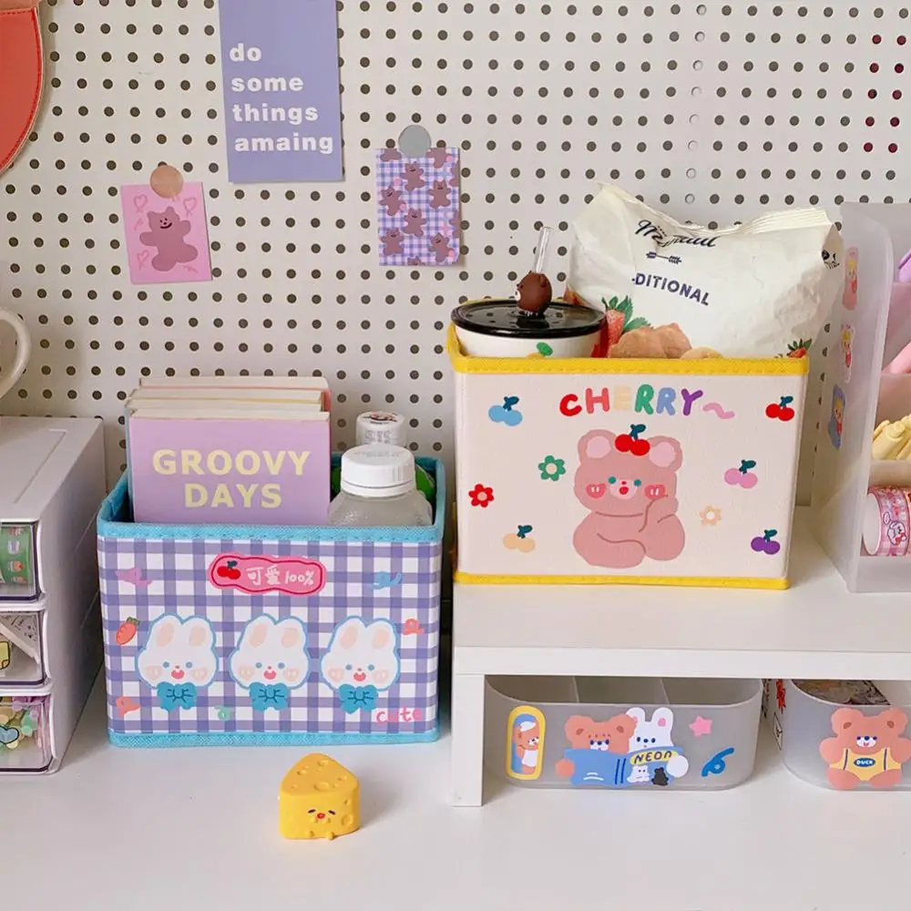 Storage Basket Cute Pu Leather Desktop Storage Box Waterproof Foldable Sundries Sorting Box Portable Dirt-proof Cartoon Compact
Storage Basket Cute Pu Leather Desktop Storage Box Waterproof Foldable Sundries Sorting Box Portable Dirt-proof Cartoon Compact
