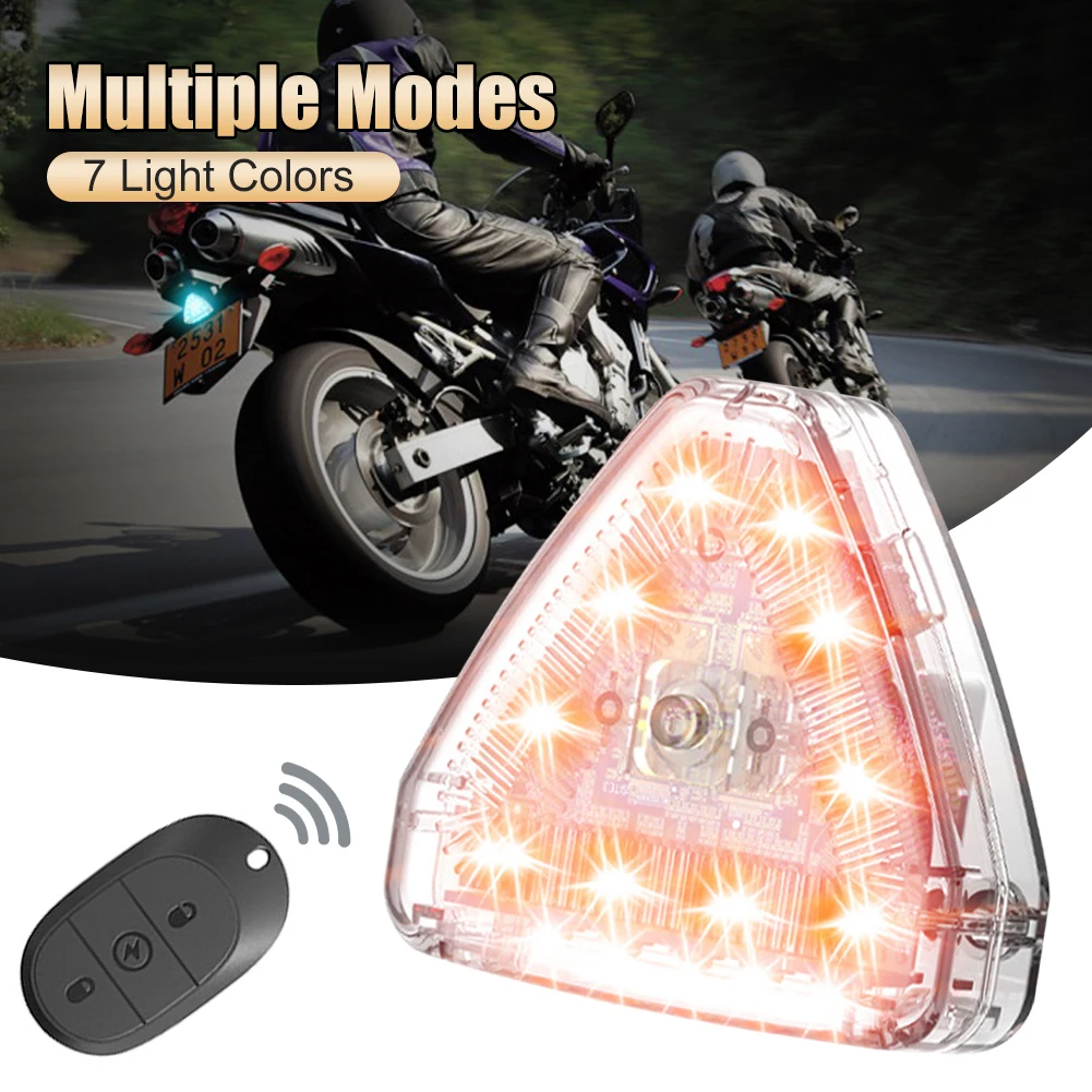 1pcs Motorcycle LED Strobe Light Anti-Collision Flashing Warning Signal Light USB Rechargeable Brake Light with Remote
1pcs Motorcycle LED Strobe Light Anti-Collision Flashing Warning Signal Light USB Rechargeable Brake Light with Remote