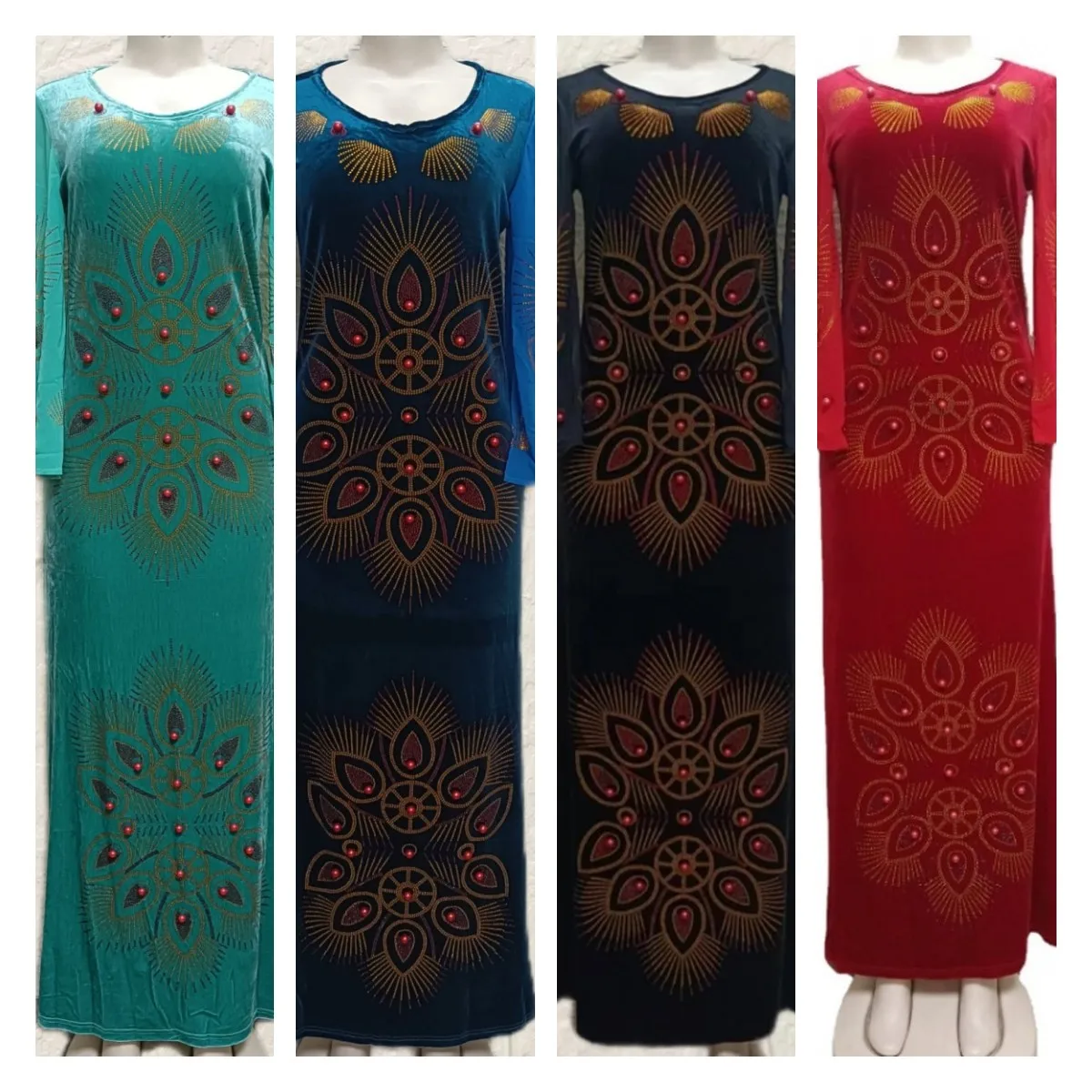 African Dresses For Women Dashiki Mesh Ruffle Sleeve Robe African Dress Africa Clothes Super Elastic Diamonds Party Maxi Dress
African Dresses For Women Dashiki Mesh Ruffle Sleeve Robe African Dress Africa Clothes Super Elastic Diamonds Party Maxi Dress