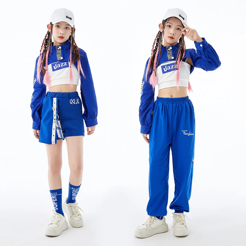 Джазовые танцы для девочек, пушистое хип-хоп шоу, детское платье для выступлений, платье для чирлидинга 
Джазовые танцы для девочек, пушистое хип-хоп шоу, детское платье для выступлений, платье для чирлидинга