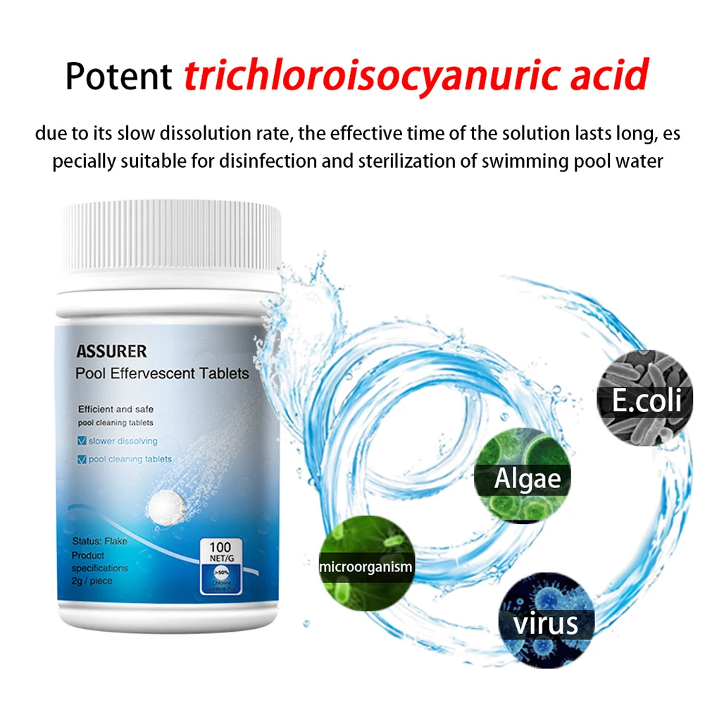 Swimming Pool Effervescent Tablets Cleaning Tablets MultifunctionalPool Cleaning Disinfect Removal of Stains Effervescent Table
Swimming Pool Effervescent Tablets Cleaning Tablets MultifunctionalPool Cleaning Disinfect Removal of Stains Effervescent Table