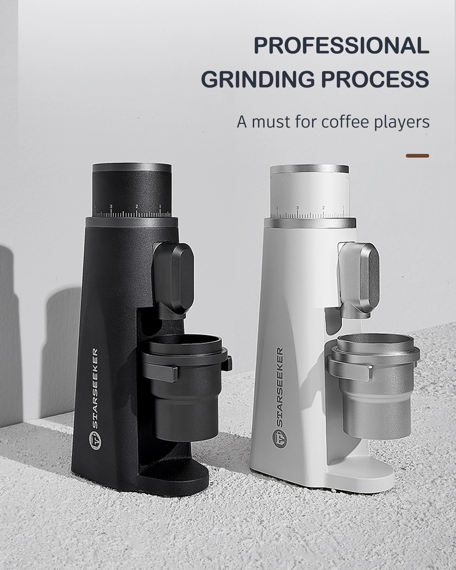 Starseeker Edge Electric Coffee Grinder 48mm Burr Stepless Fineness Adjustment Removable Magnetic Suction Port
Starseeker Edge Electric Coffee Grinder 48mm Burr Stepless Fineness Adjustment Removable Magnetic Suction Port