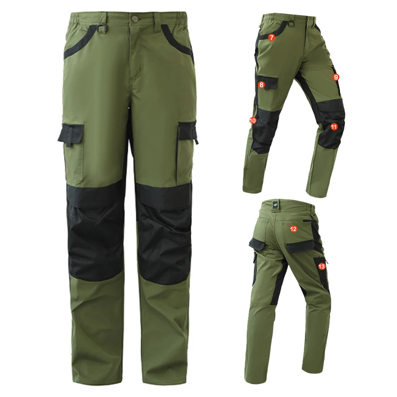 Work Pants Men Welding Wear Resistant Pants Repairman Uniform Cargo Pants Multi Pockets Working Trousers Man with Knee Pads
Work Pants Men Welding Wear Resistant Pants Repairman Uniform Cargo Pants Multi Pockets Working Trousers Man with Knee Pads