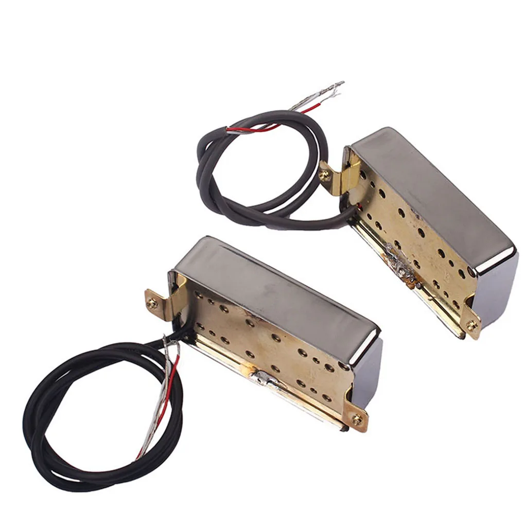 Pack of 2 Humbucker B Shape Unique Design 6 Strings Easy to Use Chrome Pickups Premium Material Replacement for Guitar
Pack of 2 Humbucker B Shape Unique Design 6 Strings Easy to Use Chrome Pickups Premium Material Replacement for Guitar