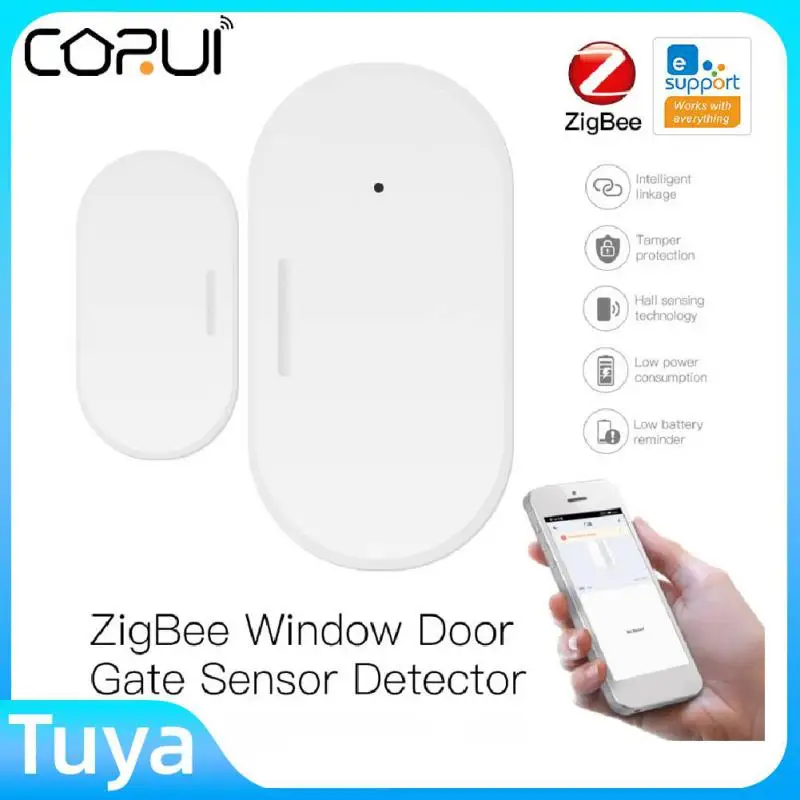 CORUI ZigBee Smart Door Window Sensor Magnetic Alarm Detector Smart Home Security Alarm System Work With Alexa Google Home
CORUI ZigBee Smart Door Window Sensor Magnetic Alarm Detector Smart Home Security Alarm System Work With Alexa Google Home