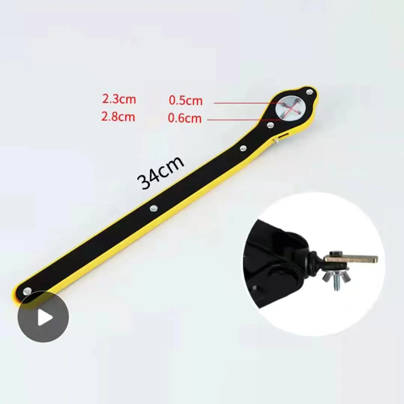 Car Jack Ratchet Wrench Garage Tire Wheel Lug Wrench-Handle Repair-Tool 34cm
Car Jack Ratchet Wrench Garage Tire Wheel Lug Wrench-Handle Repair-Tool 34cm