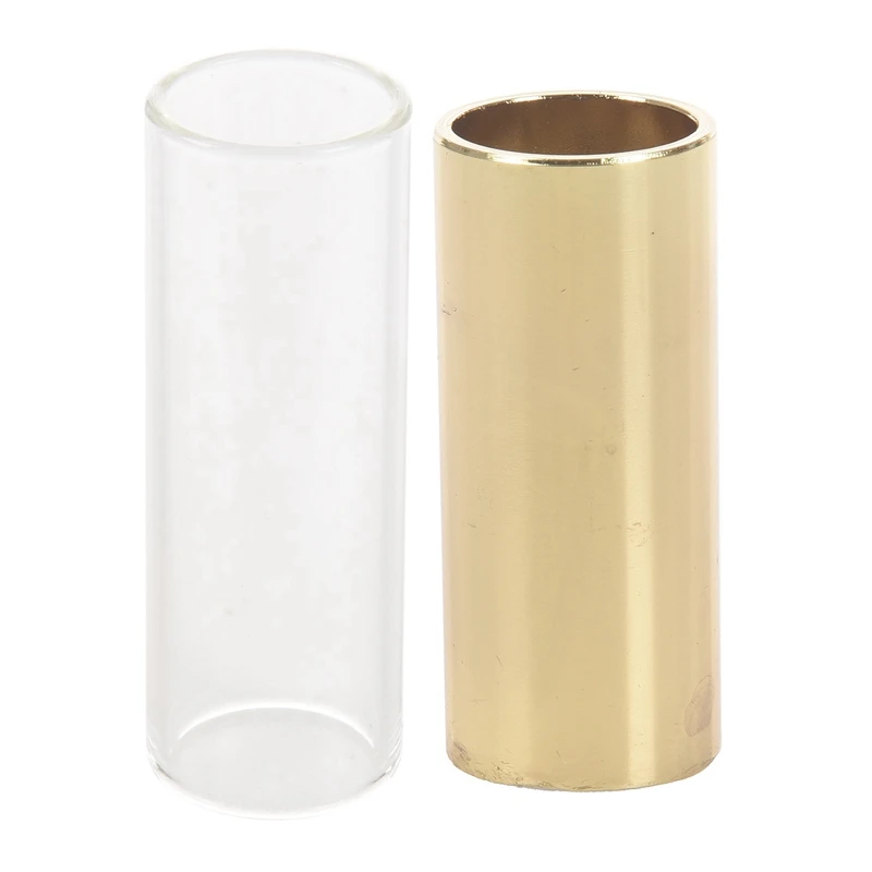 Metal Electric Guitar Slide Bar Finger Cover, Gold & Guitar Glass Slippery Stick Glass Slide Transparent
Metal Electric Guitar Slide Bar Finger Cover, Gold & Guitar Glass Slippery Stick Glass Slide Transparent