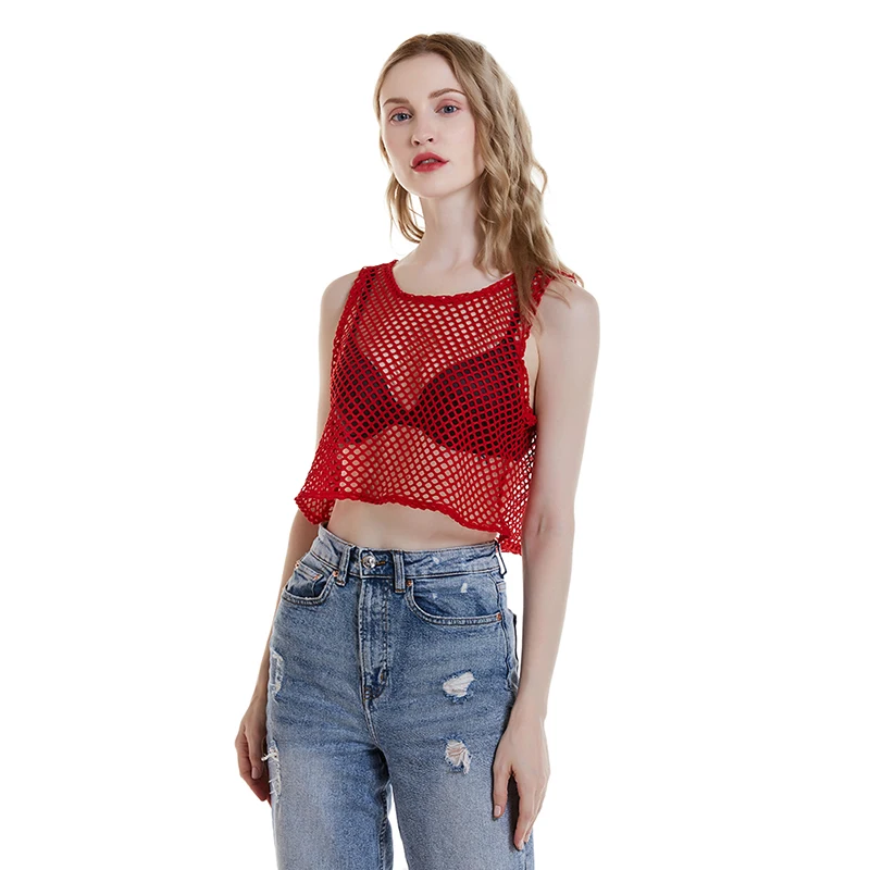 Sexy Black/Red Hollow Out Crop Top 2023 Mesh T-shirt Female Loose Fashion Summer Basic Tops For Women Fishnet Shirt
Sexy Black/Red Hollow Out Crop Top 2023 Mesh T-shirt Female Loose Fashion Summer Basic Tops For Women Fishnet Shirt