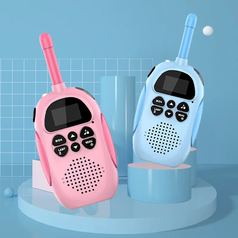 2Pcs/lot Intercom Kids Electronic Walkie Talkie Mini Portable Handheld Wireless 3km Call Outdoor Parent Child Interactive Toys
2Pcs/lot Intercom Kids Electronic Walkie Talkie Mini Portable Handheld Wireless 3km Call Outdoor Parent Child Interactive Toys
