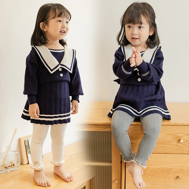 Girls spring and autumn cotton fashion cute wide striped bow lace soft and comfortable nine-point pants
Girls spring and autumn cotton fashion cute wide striped bow lace soft and comfortable nine-point pants