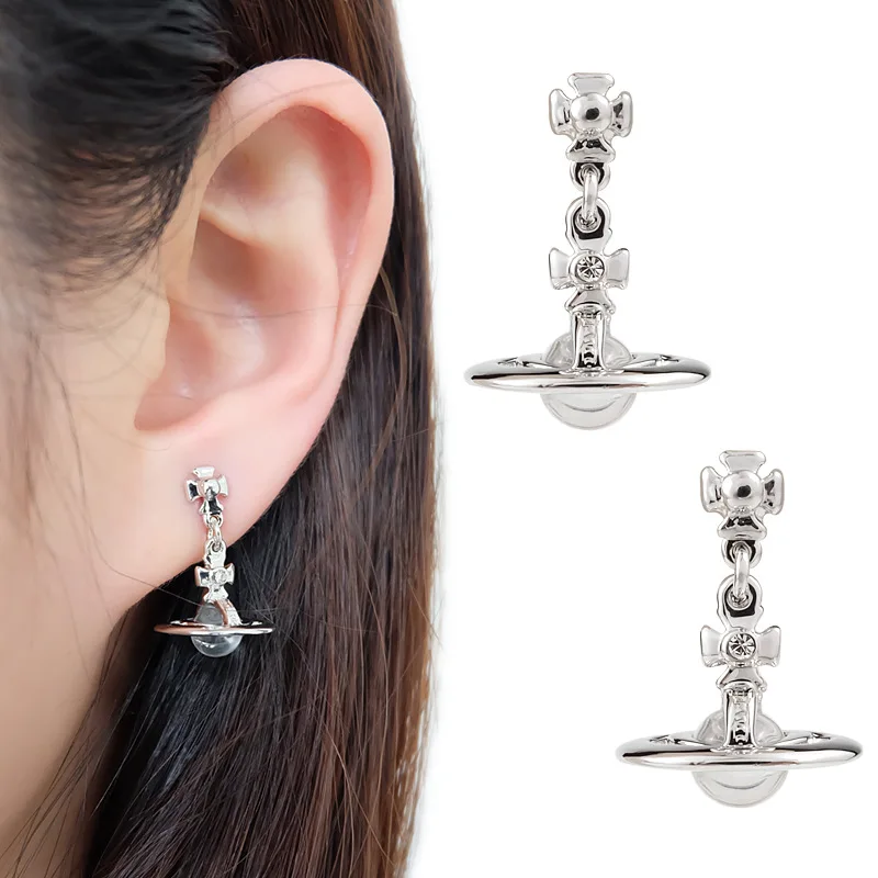 2022 New South Korea Fashionable Elegant Luxury Crystal Pendant Earrings Punk UFO Saturn Stud earrings Women Jewelry Gifts
2022 New South Korea Fashionable Elegant Luxury Crystal Pendant Earrings Punk UFO Saturn Stud earrings Women Jewelry Gifts