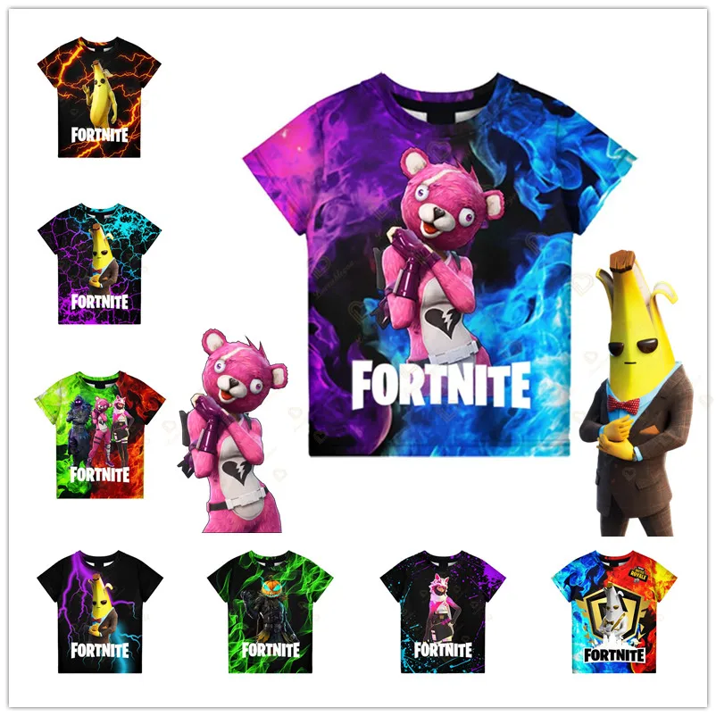 Fortnite Peely Pink Bear Print Men Women Children T-shirt 3D Short Sleeves Casual Boy Girl Kids Tops Cool Streetwear Tees
Fortnite Peely Pink Bear Print Men Women Children T-shirt 3D Short Sleeves Casual Boy Girl Kids Tops Cool Streetwear Tees