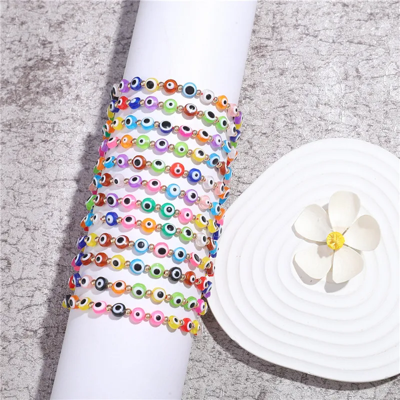 12Pcs/set Colorful Round Beads Resin Eyes Bracelet Set Woven Rope Chain Bracelets for Women Men Hand Friendship Jewelry Gifts
12Pcs/set Colorful Round Beads Resin Eyes Bracelet Set Woven Rope Chain Bracelets for Women Men Hand Friendship Jewelry Gifts