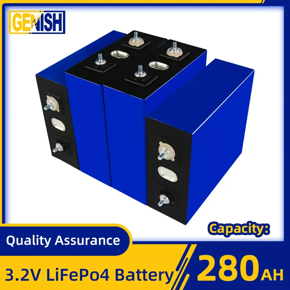 LifePo4 280Ah 3.2V Lithium Iron Phosphate 1/4/8/16PCS Rechargeable Battery Deep Cycle Cell DIY For 12V 24V 48V Marine RV Boat
LifePo4 280Ah 3.2V Lithium Iron Phosphate 1/4/8/16PCS Rechargeable Battery Deep Cycle Cell DIY For 12V 24V 48V Marine RV Boat