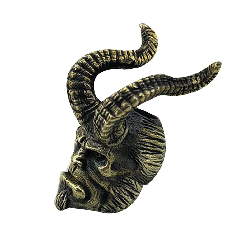 EDC Tool DIY Personalized Knife Beads Brass Retro Horned Hell Baron Pendant Keychain Knife Lanyard Pendant
EDC Tool DIY Personalized Knife Beads Brass Retro Horned Hell Baron Pendant Keychain Knife Lanyard Pendant