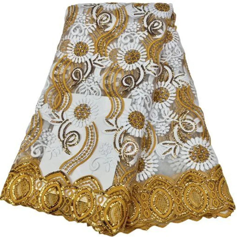 Latest Yellow High Quality African Nigerian Tulle Lace Fabric With Sequins Embroidery Sewing Guipure Organza Prom Dresses 5yards
Latest Yellow High Quality African Nigerian Tulle Lace Fabric With Sequins Embroidery Sewing Guipure Organza Prom Dresses 5yards