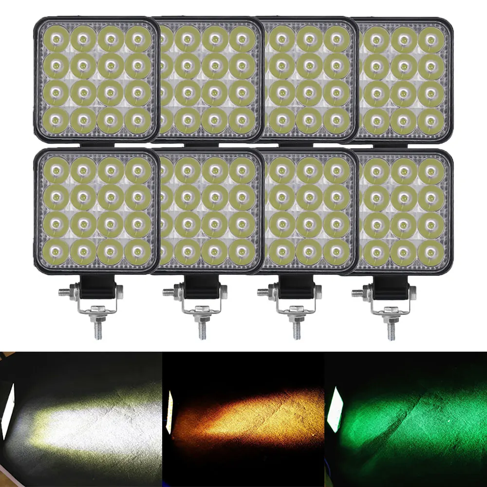 NORGOS 8PCS Work Light Led Bar Lamp 12V 24V Spotlight Barra Headlight offroad Led Bar for Car Auxiliary White Yellow Green
NORGOS 8PCS Work Light Led Bar Lamp 12V 24V Spotlight Barra Headlight offroad Led Bar for Car Auxiliary White Yellow Green