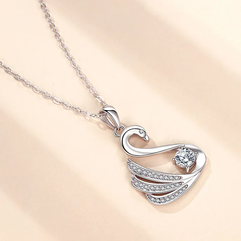 Perfso Sterling Silver S925 Swan Necklace Diamond Swan Necklace Elegant Fashion Design Sense
Perfso Sterling Silver S925 Swan Necklace Diamond Swan Necklace Elegant Fashion Design Sense