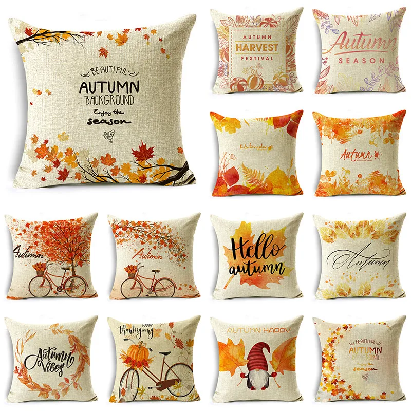 WZH Fall Decorations Thanksgiving Autumn Theme Farmhouse Pillowcase Linen Cushion Case for Home Decor 40cm/45cm and 50cm
WZH Fall Decorations Thanksgiving Autumn Theme Farmhouse Pillowcase Linen Cushion Case for Home Decor 40cm/45cm and 50cm