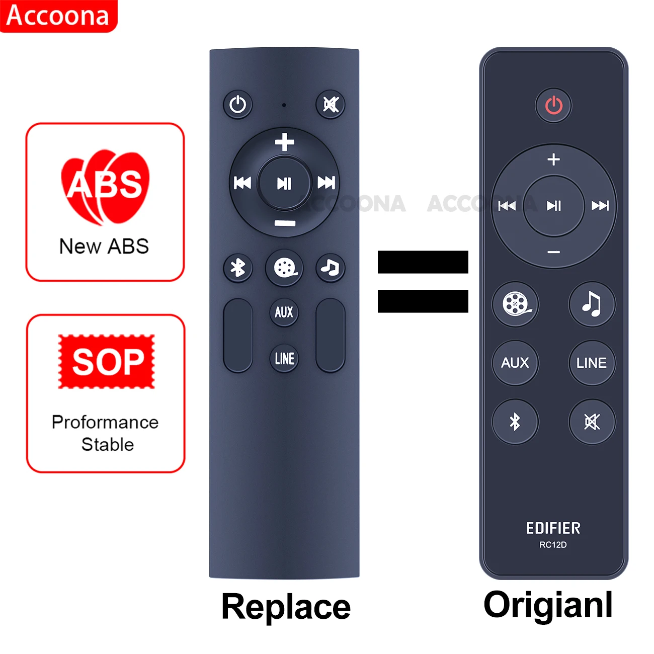 Accoona New RC12D Remote Control for Edifier D12 Tabletop Stereo Bluetooth RCA with Auxiliary Speaker
Accoona New RC12D Remote Control for Edifier D12 Tabletop Stereo Bluetooth RCA with Auxiliary Speaker