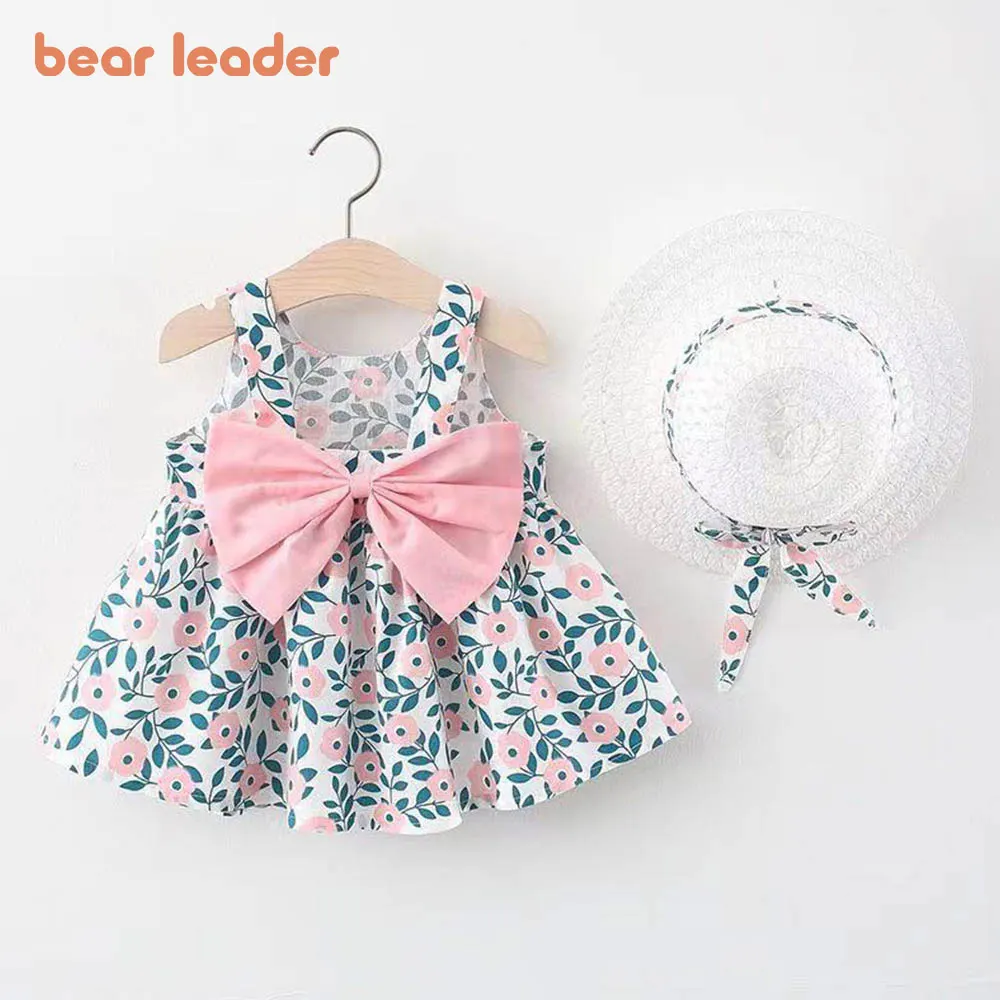 Bear Leader Dresses Girls Outfits 2022 Summer Newborn Baby Sweet Sleeveless Dress Baby Girl Print Bow Princess Dresses + Sunhat
Bear Leader Dresses Girls Outfits 2022 Summer Newborn Baby Sweet Sleeveless Dress Baby Girl Print Bow Princess Dresses + Sunhat
