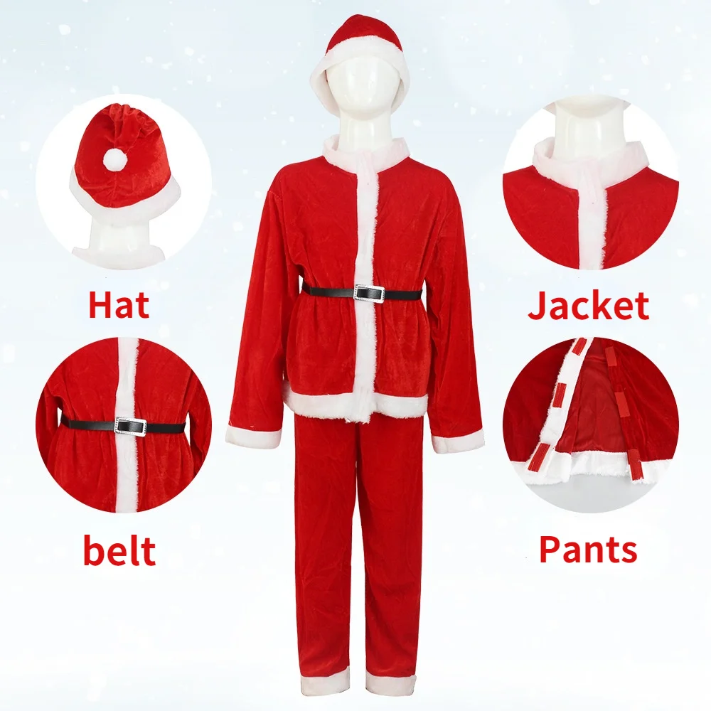 Christmas Santa Claus Cosplay Costume Boys Long Sleeve Clothes Baby Girls Dress Cute Infant Winter Dress
Christmas Santa Claus Cosplay Costume Boys Long Sleeve Clothes Baby Girls Dress Cute Infant Winter Dress
