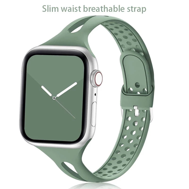 Тонкий ремешок для Apple watch band 42 мм 40 мм 44 мм 38 мм, силиконовый браслет для iwatch series 7 6 5 4 3 SE 45 мм 41 мм
Тонкий ремешок для Apple watch band 42 мм 40 мм 44 мм 38 мм, силиконовый браслет для iwatch series 7 6 5 4 3 SE 45 мм 41 мм