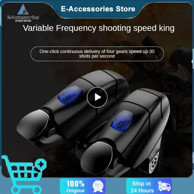

Black Practical Shooter Joystick Non-slip Fire Aim Button Portable Lightweight Aim Trigger Gaming Accessorie Zinc Alloy For Pubg