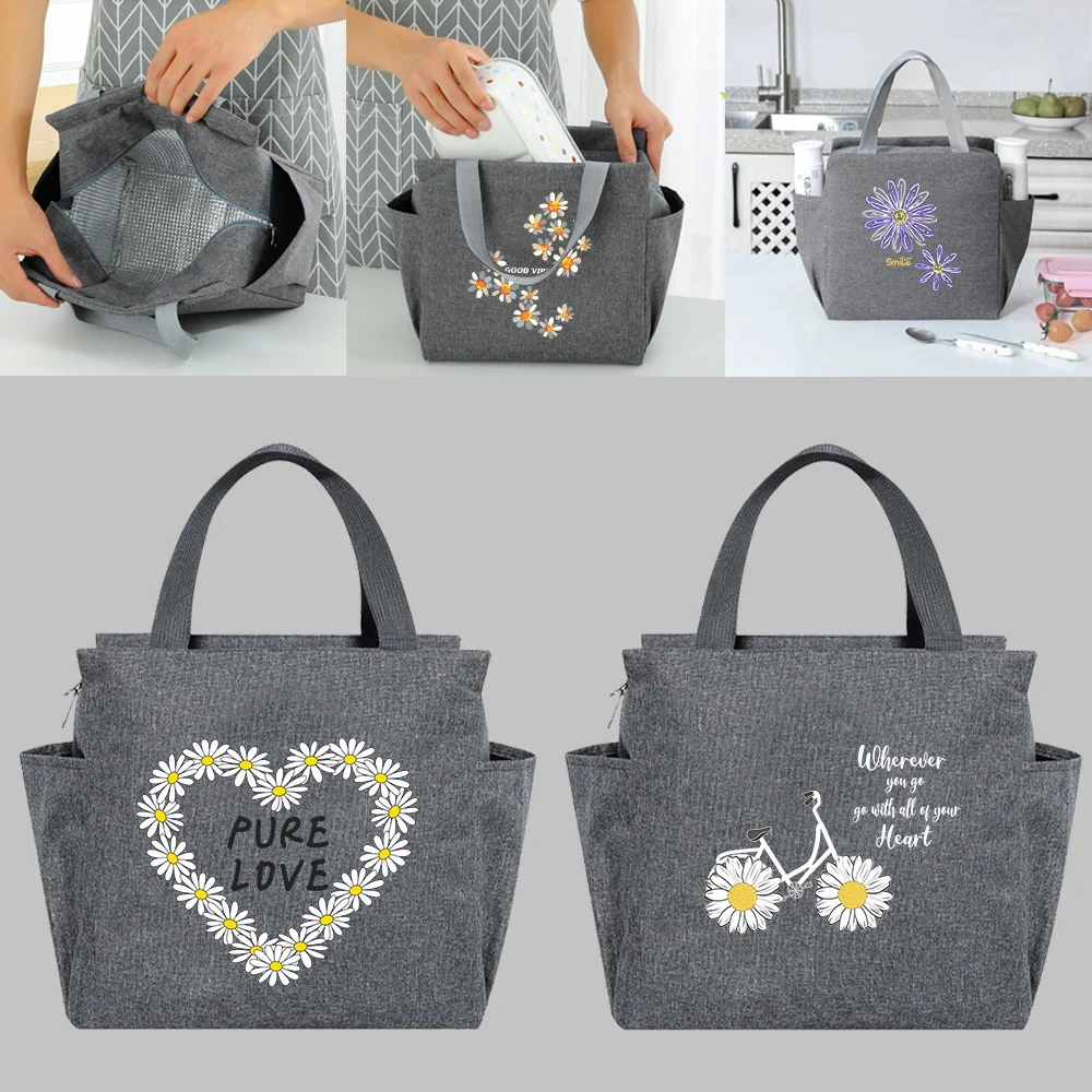 Insulated Lunch Bag Cooler Bag Thermal Portable Luncheon Box Ice Pack Tote Food Picnic Bags Beauty Daisy Series Work Lunch Packs
Insulated Lunch Bag Cooler Bag Thermal Portable Luncheon Box Ice Pack Tote Food Picnic Bags Beauty Daisy Series Work Lunch Packs