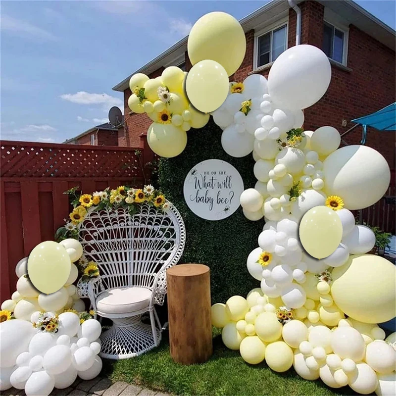 109PCS Macaron Yellow White Bee Balloon Garland Kit for Gender Reveal Party Supplies Baby Shower Decorations Wedding Anniversary
109PCS Macaron Yellow White Bee Balloon Garland Kit for Gender Reveal Party Supplies Baby Shower Decorations Wedding Anniversary