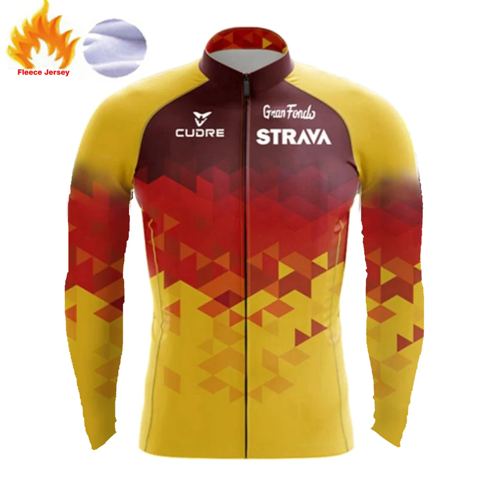 STRAVA Men Winter Thermal Fleece Long Sleeve Cycling Jersey Mtb Bike Shirt Warm Bicycle Clothing Tops Outdoor Uniform
STRAVA Men Winter Thermal Fleece Long Sleeve Cycling Jersey Mtb Bike Shirt Warm Bicycle Clothing Tops Outdoor Uniform