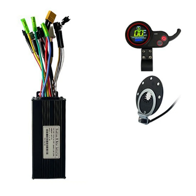 36V 48V 750W 1000W Three-Mode 12 Tubes Brushless 30A Controller Throttle Brake Kit With LED V889 Display E-Bike Parts
36V 48V 750W 1000W Three-Mode 12 Tubes Brushless 30A Controller Throttle Brake Kit With LED V889 Display E-Bike Parts