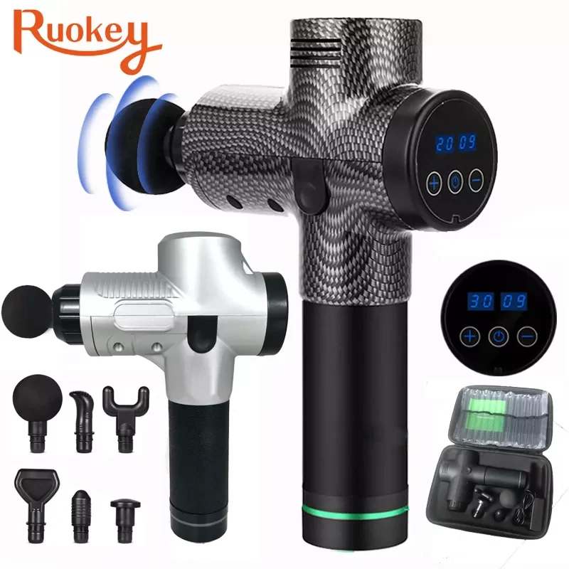 High Frequency LCD Display Massage Gun Deep Muscle Massager Exercising Relaxation Neck Massage Fascia Gun For Fitness
High Frequency LCD Display Massage Gun Deep Muscle Massager Exercising Relaxation Neck Massage Fascia Gun For Fitness