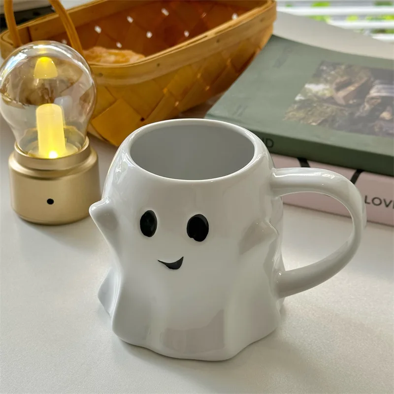 Ceramic Cute Ghost Water Cup Creative Mug, Afternoon Tea Coffee Cup Breakfast Milk Cup Household Drinking Set Halloween Gift
Ceramic Cute Ghost Water Cup Creative Mug, Afternoon Tea Coffee Cup Breakfast Milk Cup Household Drinking Set Halloween Gift