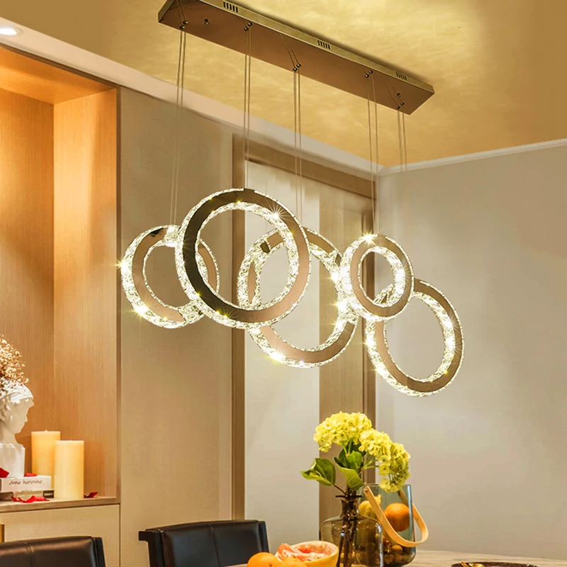 Dining Room Living Room Modern Luxurious Crystal Chandelier Home Decoration Round Gloss Indoor Lighting Lamp Led Lighting
Dining Room Living Room Modern Luxurious Crystal Chandelier Home Decoration Round Gloss Indoor Lighting Lamp Led Lighting