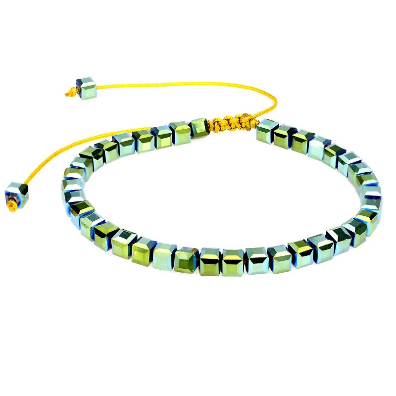 Woman Square Crystal Beads Weave Friendship Charm Bohemian Nation Adjustable Bracelets for Women
Woman Square Crystal Beads Weave Friendship Charm Bohemian Nation Adjustable Bracelets for Women